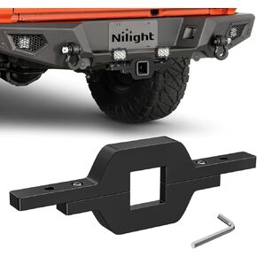 Nilight 1-1/4 بوصة قوس القطر Hitch Mount Bracket for Truck Trainer RV SUV التقاط ملائمة عمل مزدوج LED LID عكسي خلفي لأضواء الطريق على الطريق (قوس قسط التثبيت السحب) بدون ضوء