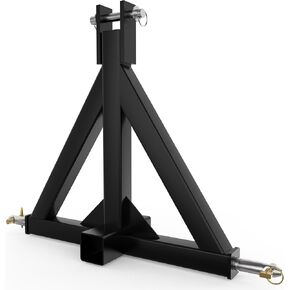 3 Point Trailer Hitch 2.17" Receiver Quick Hitch Compatible with Category 1 Tractors(Black), Heavy Duty Tractor Drawbar Hitch Adapter Compatible with Kubota, John Deere, BX, LM25H, WLM Tractor