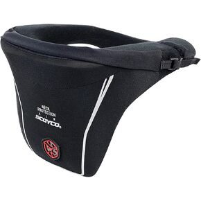 Scoyco Motorcycle Neck Protector Motocross Neck Brace Support Black Neck Rests Race Collar for Adult