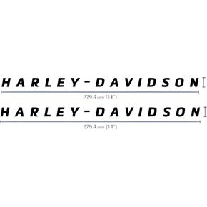 Motorcycle hd Long Letters Logo Vinyl Decal #2 Piece Moto HD Club 1"x11" (Gold)