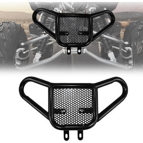 المصد الأمامي لـ Yamaha Raptor YFM 700 700R 06-25 ، واقي حراسة الصدمات الأمامي للمكواة السوداء ATV لـ Yamaha Raptor YFM 700 700R SE GTYR 2006-2025 ملحقات
