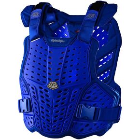 Troy Lee Designs Motocross Motorcycle Dirt Bike Chest and Back Protector for Adult Men Women and Unisex, Rockfight (MD/LG, Blue)