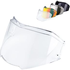 Valiant II Visor Face Shield Replacement For Valiant II Flip Up Motorcycle Helmet Accessories (Chrome Red)