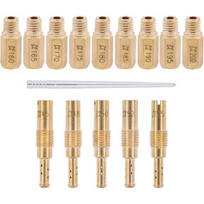 ApplianPar Main Jet and Pilot Nozzle Spray Kit For Keihin FCR PWK 160 165 170 175 180 185 190 195 200
