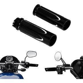قبضة مقود دراجة نارية من أجل 1 "25 مم قبضة اليد CNC قطع لائحة ل Harley Touring Road Electra Glide Dyna Softail Sportster XL 883 1200 Black