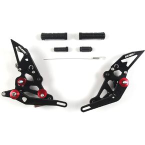 V2.0 Adjustable Rearsets Compatible with Yamaha MT07 FZ07 XSR700 2014-2017, Black