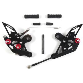 V2.0 Adjustable Rearsets Compatible with Yamaha MT09 FZ09 2014-2020 (QS), FJ09 2014-2020, XSR900 2014-2021, Black