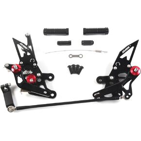 V2.0 REALSETS قابل للتعديل متوافق مع Yamaha FZ1 2006-2016 ، FZ8 2010-2013 غير ABS ، أسود