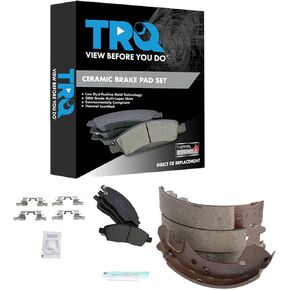 TRQ Brake Pads Ceramic Compatible with 2012-2019 Nissan Versa 2014-2019 Versa Note