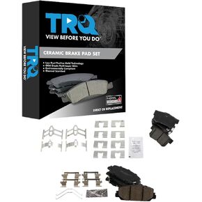 TRQ Brake Pads Ceramic Compatible with 2016-2022 Acura ILX