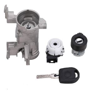 Ignition Switch Lock Cylinder 1K0905851B for Volkswagen VW Jetta 2.5 GTI MK5 Rabbit Golf EOS Tiguan Audi A3 R8 Ignition Starter Switch Replace 1K0905865 5Q0905865A Ignition Lock Cylinder with Key