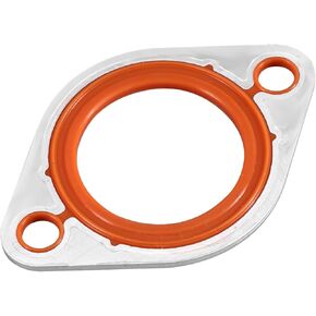 Thermostat Water Neck Housing Gasket, Silicone Thermostat Engine Coolant Water Neck Replacement with 1/8" Aluminum Carrier Compatible with SBC BBC 265 283 305 327 350 383 396 400 427 454 472 500