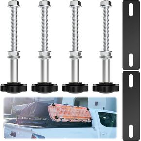 Traction Board Mount Pins, Easy to Install Recovery Board Mount Kit, Safety Traction Board Mount, Fit for All 4.72"~6.69" (12~17cm) Hole Spacing