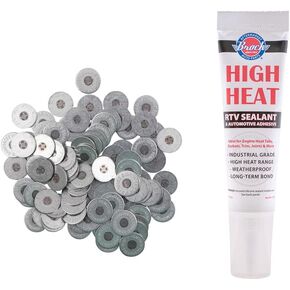 Brock Gasoline/Petrol Engine Heat Tabs with High Heat Adhesive - Guaranteed Accurate - Center Melts At Approximately 260F/126C -100 Heat Tabs Per Tube