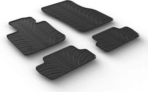 Gledring USA Custom Fit All-Weather Rubber Floor Mats Intended for Mini Cooper Hatch F56 (3 Door) 2015-2022, No Trimming Required, Tailored Custom Fit, Protects from Rain, Mud, and Snow. in Saudi Arabia