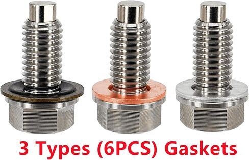 2PCS M12x1.75 مقابس تصريف زيت مغناطيسية من الفولاذ المقاوم للصدأ استبدال 653096us 65430 65372 090-948 55577568 DP002 090-936CD 090-091 090-175CD in Saudi Arabia