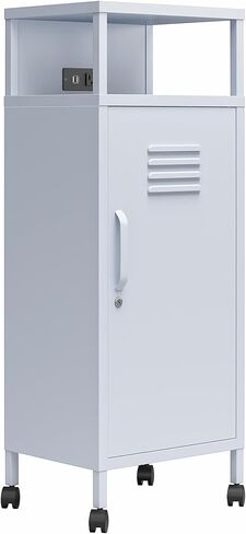 عربة تخزين متنقلة من طراز Novogratz Cache Metal Locker، باللون الأخضر in Saudi Arabia