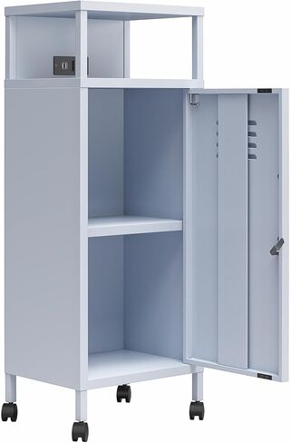 عربة تخزين متنقلة من طراز Novogratz Cache Metal Locker، باللون الأخضر in Saudi Arabia
