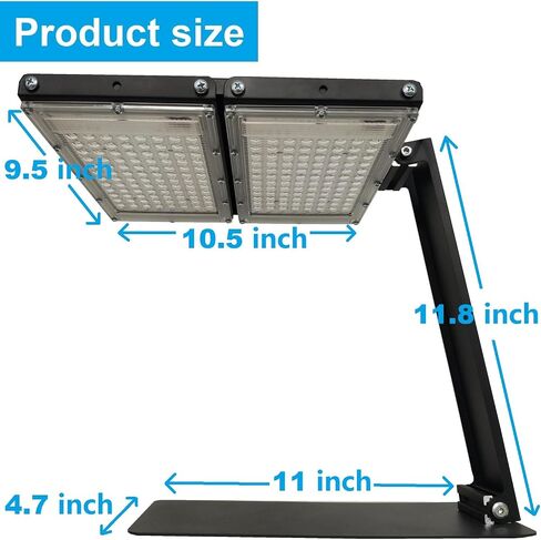 وحدة تعريض LED لطباعة الشاشة - تصميم قابل للطي، وقت تعريض قابل للتعديل من 1 إلى 999 ثانية لصنع لوحة طباعة الشاشة والأنماط الزرقاء (50 وات) in Saudi Arabia