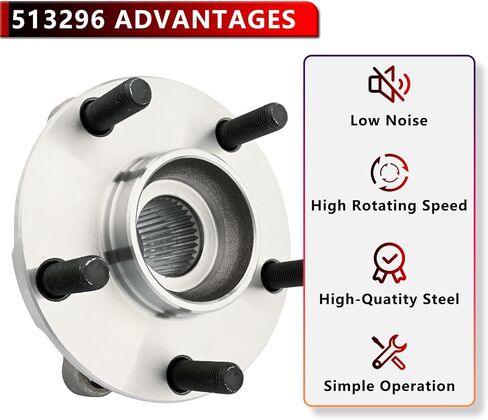 513296 مجموعة محمل محور العجلات الأمامية لنيسان ألتيما 2007-18 ، ل Pathfinder 2013-19 ، من أجل Murano 2009-18 ، من أجل Maxima 2009-19 ، من أجل Quest 2011-17 ، لـ Infiniti QX60 2014-19 ، لـ JX35 2013 in Saudi Arabia