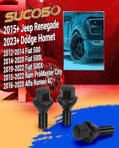 14x1.25 OEM Lug Bolts Fit for BMW 2-Series 3-Series 4-Series 5-Series 6-Series 7-Series X1 X2 X3 X4 X5 X6 M3 M4 M5 M6 i3 i8, M14x1.25 Lug Bolts Black 20PC 28mm Shank Length Conical Seat in Saudi Arabia