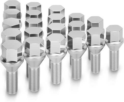 14x1.25 OEM Lug Bolts Fit for BMW 2-Series 3-Series 4-Series 5-Series 6-Series 7-Series X1 X2 X3 X4 X5 X6 M3 M4 M5 M6 i3 i8, M14x1.25 Lug Bolts Black 20PC 28mm Shank Length Conical Seat in Saudi Arabia