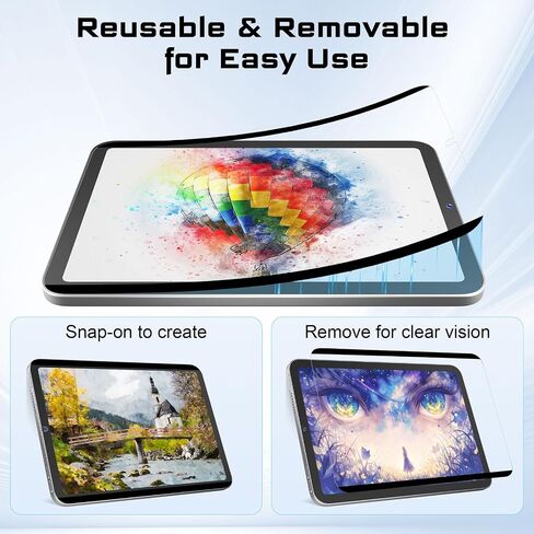 FOJOJO 2 Pack Paper Screen Protector for Apple iPad Pro 13 بوصة (M4) 2024، طبقة PET عالية الحساسية غير لامعة مضادة للوهج لتدوين الملاحظات والرسم والفن in Kuwait