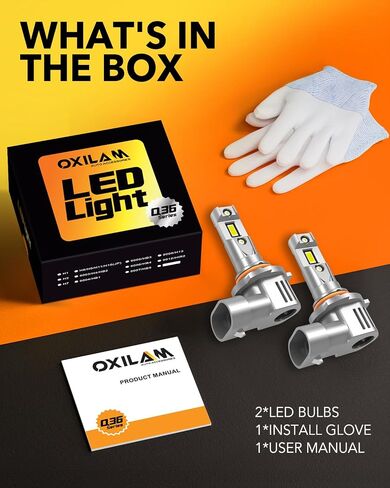 لمبة إضاءة LED OXILAM H11، 1500% أكثر سطوعًا 6500K أبيض نقي، بدون وميض، عمر 60,000 ساعة، تركيب Plug-N-Play، IP68، H9/H8 مصباح ضباب متوافق مع شاحنات السيارات وسيارات الدفع الرباعي، حزمة من 2 in Kuwait