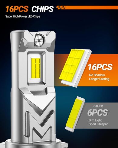 مصباح ضباب LED LED SEALIGHT H11/H16/H8 لمبة ضباب LED أو DRL ، 13000LM 6500K ضوء أبيض ، 800 ٪ سطوع H11 LED أضواء الضباب ، 60000HRS عمر 1: 1 بديل H8 H16 مصباح الضباب in Kuwait