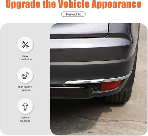 Rear Fog Lights Lamp Cover Trim Compatible with Honda Pilot 2019-2022,Automotive Tail Fog Lights Lamp Cover Protector Decor Exterior Accessories (Bright) in Saudi Arabia