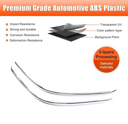 Rear Fog Lights Lamp Cover Trim Compatible with Honda Pilot 2019-2022,Automotive Tail Fog Lights Lamp Cover Protector Decor Exterior Accessories (Bright) in Saudi Arabia
