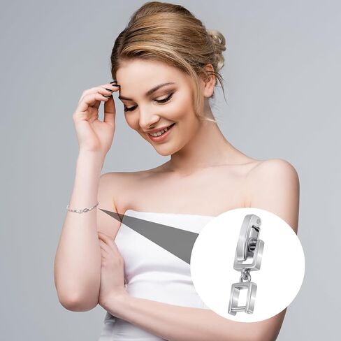 6pcs Necklace Bracelet Extenders, Foldover Watch Band Extension Clasp, Copper Extension Jewelry Clasps for Jewelry Making- Gold & Silver in Saudi Arabia
