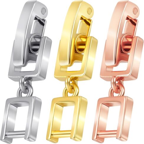 6pcs Necklace Bracelet Extenders, Foldover Watch Band Extension Clasp, Copper Extension Jewelry Clasps for Jewelry Making- Gold & Silver in Saudi Arabia