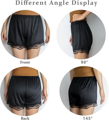 شورت نسائي سهل الارتداء تحت الفستان، نصف زلة، سروال قصير، تنورة منقسمة، يناسب الخصر من 66 سم إلى 44 سم in Kuwait