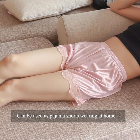 شورت نسائي سهل الارتداء تحت الفستان، نصف زلة، سروال قصير، تنورة منقسمة، يناسب الخصر من 66 سم إلى 44 سم in Kuwait