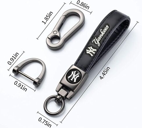 Leather Keychain for Baseball Fans,Car Keyring Replacement Key Fob Holder,Souvenir Gifts for Men Women in Saudi Arabia