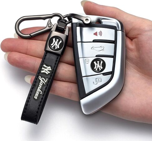Leather Keychain for Baseball Fans,Car Keyring Replacement Key Fob Holder,Souvenir Gifts for Men Women in Saudi Arabia