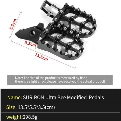 أوتاد قدم دراجة نارية 7075 دواسات الألومنيوم لـ Surron Ultra Bee ، تقع على قدم المساواة بين إكسسوارات دراجة Dirt Sur Ron Electric ، الذهب in Kuwait
