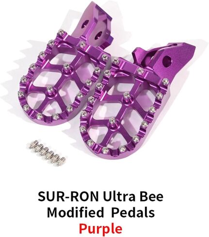 أوتاد قدم دراجة نارية 7075 دواسات الألومنيوم لـ Surron Ultra Bee ، تقع على قدم المساواة بين إكسسوارات دراجة Dirt Sur Ron Electric ، الذهب in Kuwait