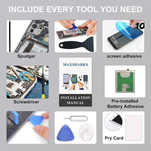Fit for Pixel 5 Battery Replacement, with Installation Manual, GTB1F Battery for Google Pixel 5 with Repair Toolkit GD1YQ, GTT9Q, G5NZ6 in Kuwait