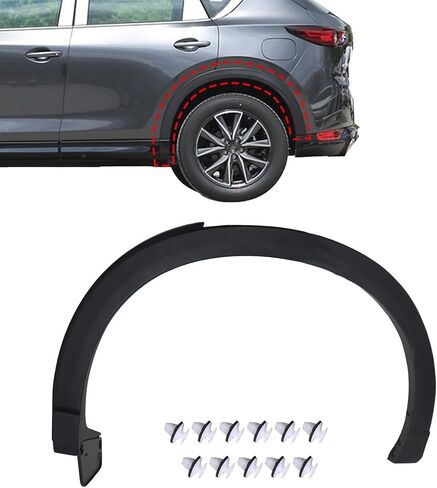 Rear Right Side Fender Trim Moldiong Compatible with Mazda CX-5 2017-2021 2.5L l4 Replace# MA1791101 KB7W51W50F8N KB7W-51-W50F-8N Rear Passenger Wheel Fender Opening Arch Trim in Saudi Arabia