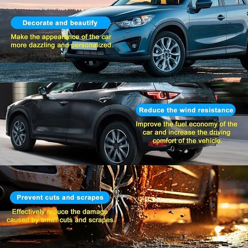 Rear Right Side Fender Trim Moldiong Compatible with Mazda CX-5 2017-2021 2.5L l4 Replace# MA1791101 KB7W51W50F8N KB7W-51-W50F-8N Rear Passenger Wheel Fender Opening Arch Trim in Saudi Arabia