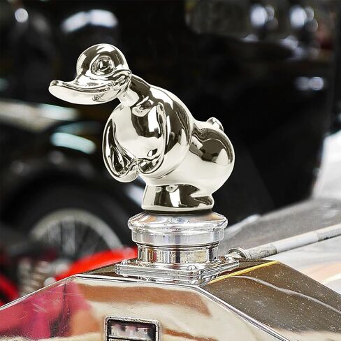 Angry Rubber Duck Hood Ornament, Little Angry Duck for Trucks Decors, Self Adhesive 3D Funny Angry Duck Decor Ornament Car Bonnet Decoration for Car, Desktop, Cabinet, Bar (Silver (Electroplat)) in Saudi Arabia