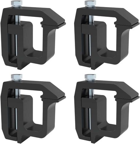 Mounting Clamps Truck Caps Camper Shell Replacement for Chevy Silverado Sierra 1500 2500 3500, Dakota Ram 1500 2500 3500, F150 F250, Titan 4 PCS (Black) in Saudi Arabia