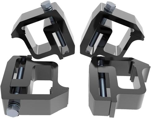 Mounting Clamps Truck Caps Camper Shell Replacement for Chevy Silverado Sierra 1500 2500 3500, Dakota Ram 1500 2500 3500, F150 F250, Titan 4 PCS (Black) in Saudi Arabia