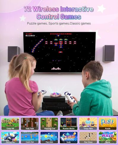 Dance Mat for Kids and Adults, Anti-Slip Wireless Electronic Dance Pad for TV, Wrinkle-Free, Soft & Cozy Playmat for Exercise & Games, Smart Camera & 2 Controllers, Gift idea（Classic Snowflake） in Saudi Arabia