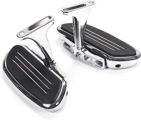 Chrome Streamline Motorcycle Passenger Footboard Floorboard with Mount Bracket Kits Fits for Harley Touring Models 1993-2024 23 22 21 Road King Road Glide Street Glide Electra Glide 93-Up in Saudi Arabia