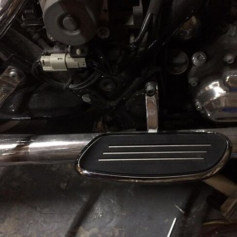 Chrome Streamline Motorcycle Passenger Footboard Floorboard with Mount Bracket Kits Fits for Harley Touring Models 1993-2024 23 22 21 Road King Road Glide Street Glide Electra Glide 93-Up in Saudi Arabia