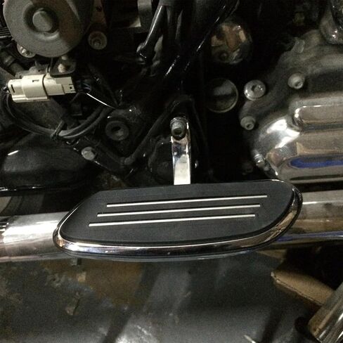 Chrome Streamline Motorcycle Passenger Footboard Floorboard with Mount Bracket Kits Fits for Harley Touring Models 1993-2024 23 22 21 Road King Road Glide Street Glide Electra Glide 93-Up in Saudi Arabia