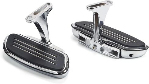 Chrome Streamline Motorcycle Passenger Footboard Floorboard with Mount Bracket Kits Fits for Harley Touring Models 1993-2024 23 22 21 Road King Road Glide Street Glide Electra Glide 93-Up in Saudi Arabia